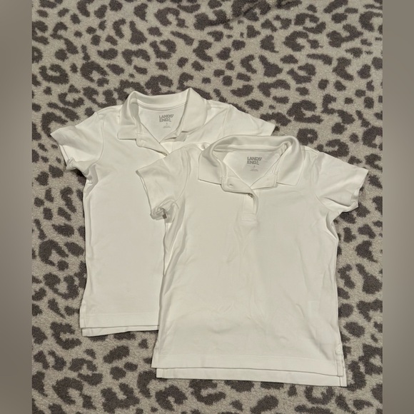 BUNDLE Lands End kids school uniform shirt bundle, white, size 6/7, New - Picture 1 of 1